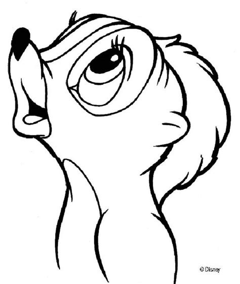 The best free, printable bambi coloring pages! BAMBI coloring pages - Flower 4