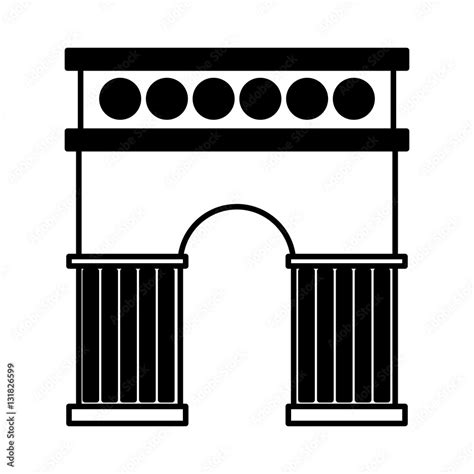 triumph arch isolated icon vector illustration design stock vektorgrafik adobe stock