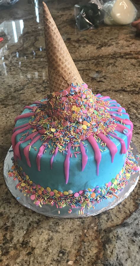 Ice Cream Cone Cake Ice Cream Cone Cake Cake Desserts