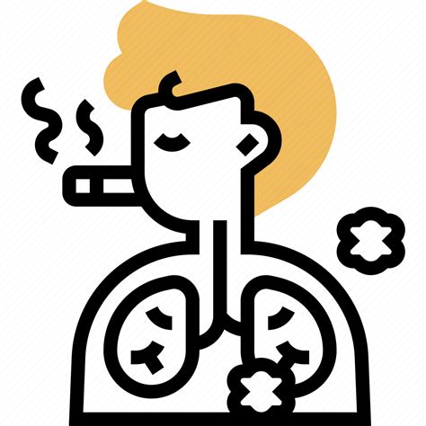 Lung Cancer Smoking Disease Health Icon Download On Iconfinder