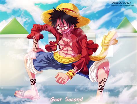 Luffy Gear Second By Khalilxpirates On Deviantart