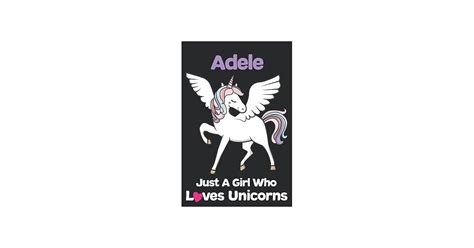 博客來 Adele Just A Girl Who Loves Unicorns Unicorn Rainbows Composition