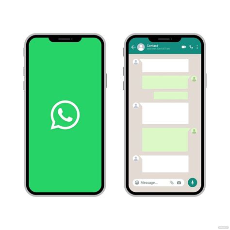 Whatsapp Screen Vector In Illustrator Svg  Eps Png Download