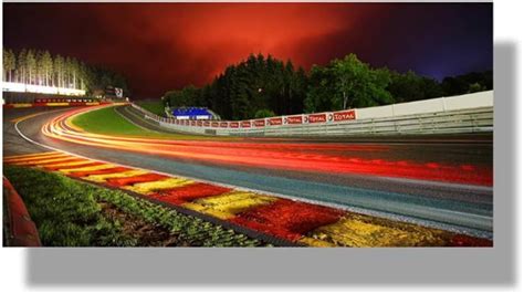 Wall Art Poster Nurburgring Rally Road Sports Car Track Night View