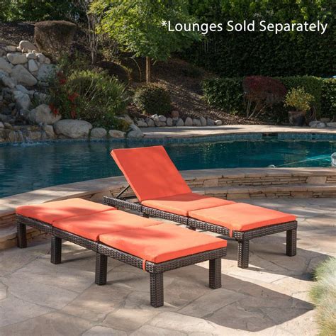Maybe you would like to learn more about one of these? Noble House Caesar Orange Outdoor Chaise Lounge Cushion (2 ...