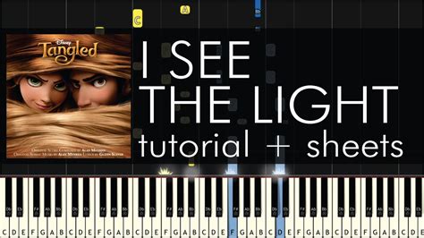 Tangled I See The Light Piano Tutorial Piano Cover Sheet Music
