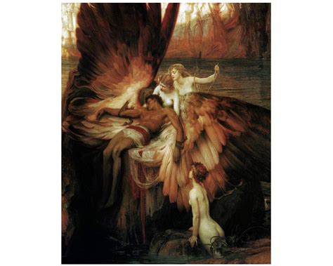 The Lament For Icarus By Herbert Draper 1898 Wall Decor Art Etsy Uk