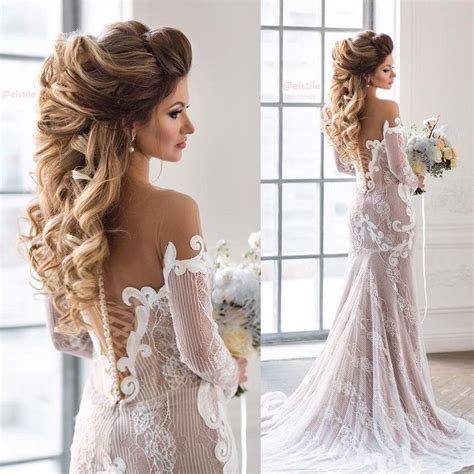 Browse photos, hair guide videos and reviews for kinky curly, wavy and straight hair. Beautiful bridal hairstyle for long hair | Wedding hairstyles