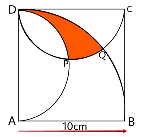 Geometry A Way To Find This Shaded Area Without Calculus