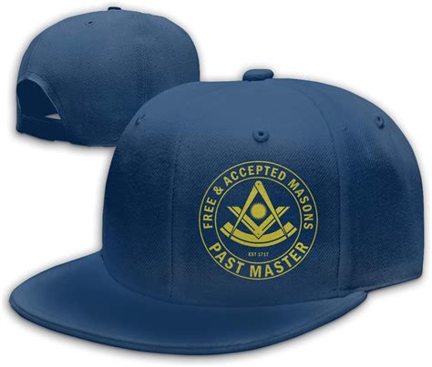 Grhtm Past Master F And Am Masonic Freemason Hat Flat Bill Cap Snapback