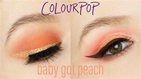 Colourpop baby got peach pressed powder eyeshadow palette brand new. Colourpop Baby Got Peach | 2 Looks 1 Palette in 2020 ...