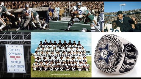 Dallas Cowboys 1971 Super Bowl Vi Champions Youtube