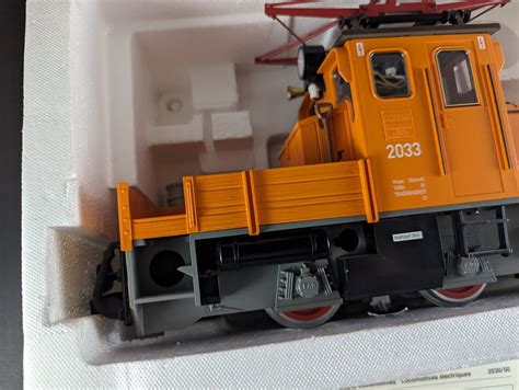 Lgb 2033 Schoema Electric Work Locomotive Train Orange G Scale Box