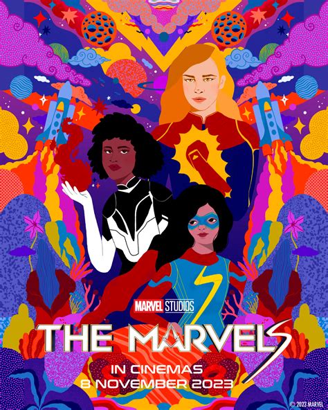 The Marvels: Carol Danvers, Monica Rambeau and Kamala Khan