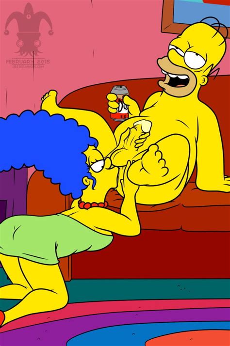 Homer Simpson And Marge Simpson Penis Handjob Oral Nude