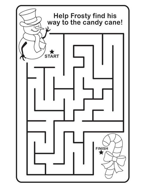 These christmas worksheets for kids include alphabet tracing, phonemic awareness, writing prompts, addition, multiplication, subtraction, division, what comes before / what comes next, letter matching, vocabulary, counting, alphabetical order, syllables, and so much more. Free Easy Maze for Children | Activity Shelter