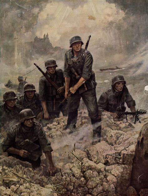 Germans War Art Military Drawings Military Artwork
