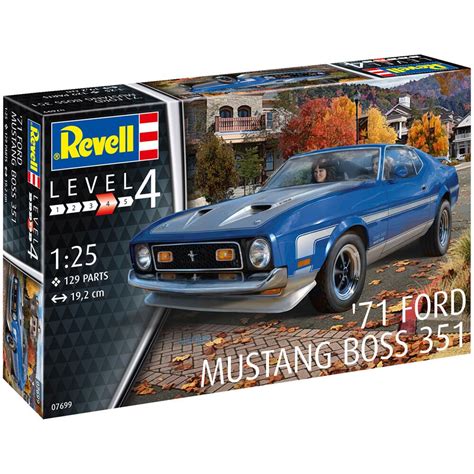Revell Ford Mustang Boss 351 Road Car Model Kit Scale 125