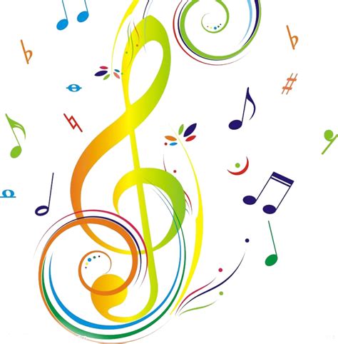 Colourful Music Notes Png Free Logo Image