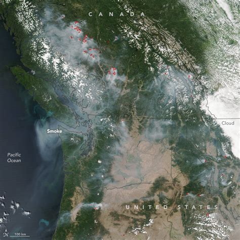 Last year through the end of august, the agency reported 3,673 fires that burned less. It's smoky in the Pacific Northwest | Earth | EarthSky