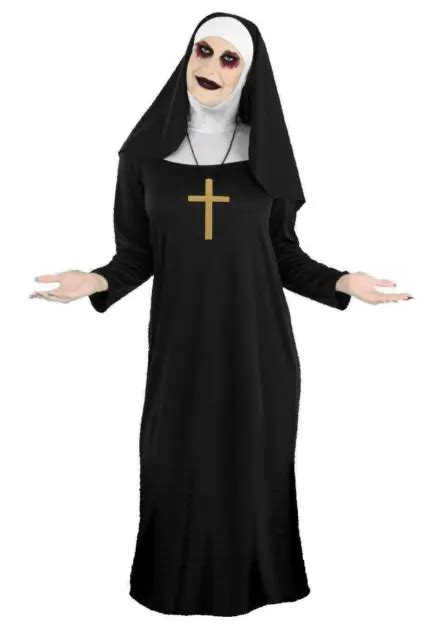 adults unisex black valak demon nun costume the conjuring fancy dress 27 26 picclick