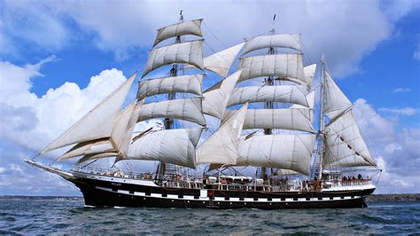 Nature Sea Old Ship Vehicle Sailing Ship Wallpapers Hd Desktop Images