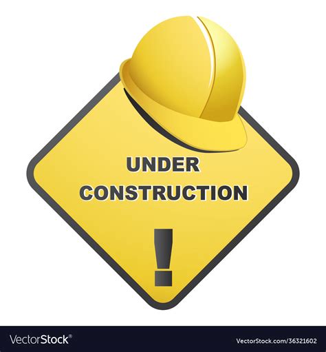 Under Construction Work In Progress Concepts Vector Image