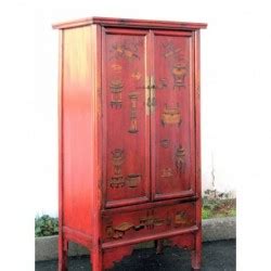 Gebraucht | roter metallschrank in lyss online kaufen auf ricardo | wegen reorganisation des büros musste dieser schrank (abschliessbar) weichen. Antiker roter chinesischer Schrank 91 cm | China Collection