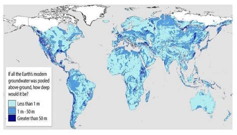 Mira Un Mapa Mundial Con Las Reservas Totales De Agua De La Tierra