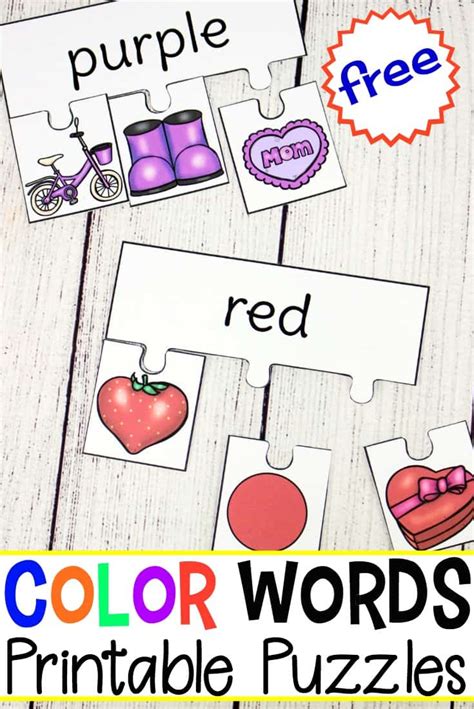 Cut the pages in half and staple to create your booklets. Free Printable Color Word Puzzles - Money Saving Mom ...