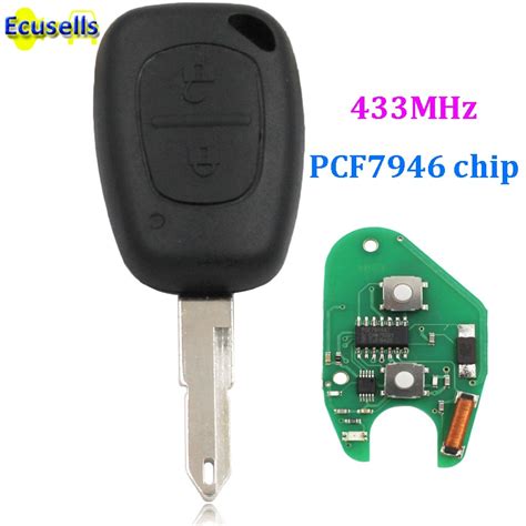 Smart Keyless Entry Fob 2 Button For Remote Key Fob 433mhz With Pcf7946