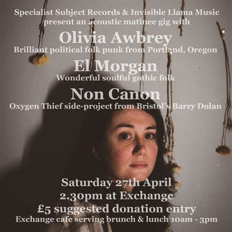 Olivia Awbrey El Morgan Non Canon Matinee Exchange Headfirst Bristol