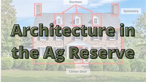 Architecture In The Ag Reserve Poolesville Seniors
