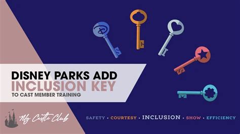 Disney Parks Add Inclusion Key Disney 5 Keys Safety Courtesy Show