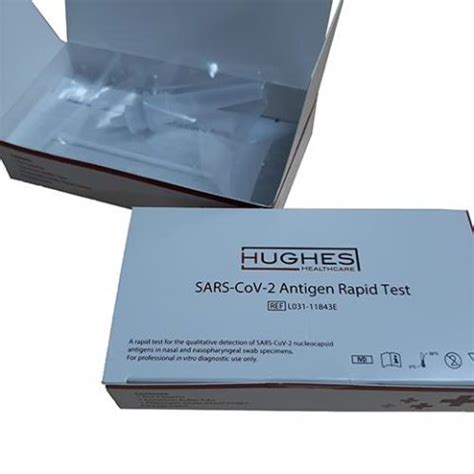Individually Boxed COVID 19 Rapid Test Kits Hughes Rapid Lateral Flow