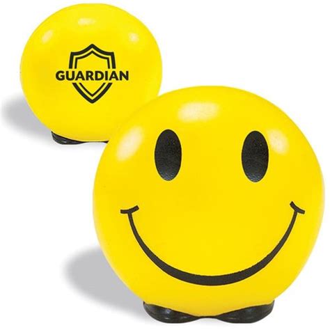 Smiley Face Stress Balls Personalization Available Positive Promotions