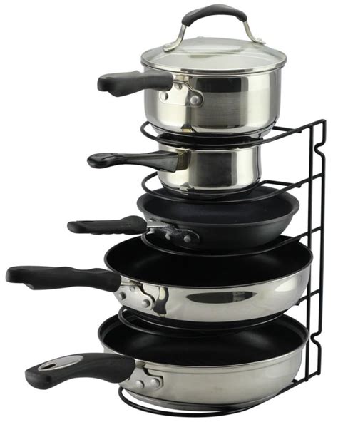 Get 5% in rewards with club o! Cookware Kitchen Countertop Hanging Organizer Pan Holder ...