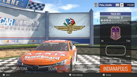 Cheatcodes.com has all you need to win every game you play! NASCAR Heat Evolution - Carl Edwards @ Indy - YouTube