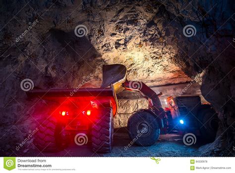 Gold Mining Underground Stock Photo Image Of Machine 84330978