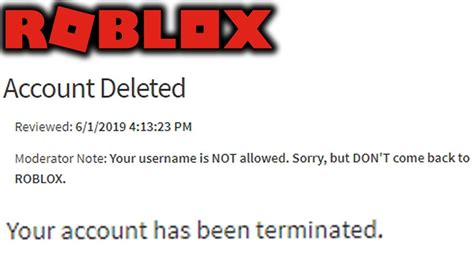 Terminated Users Roblox