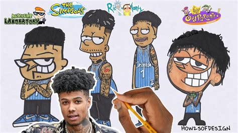 May be a cartoon of 6 people, people standing, outerwear and text that says. DRAW BLUEFACE IN 4 DIFFERENT STYLES !! | YH AIGHT ! - YouTube