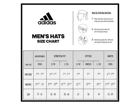 Adidas Hat Size Chart F