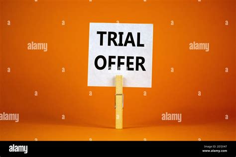 Free Trial Offer Hi Res Stock Photography And Images Alamy