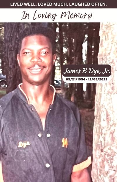 obituary james b dye jr of ferris texas jeter and son funeral homes