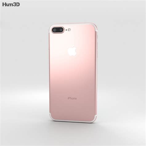 Apple Iphone 7 Plus Rose Gold 3d Model Humster3d