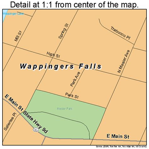 Wappingers Falls New York Street Map 3678168