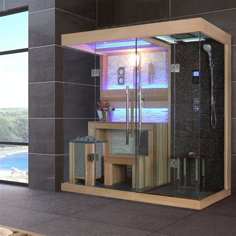Dry And Wet Massage 2 Person Steam Shower Sauna Combination China Sauna Rooms And Steam Sauna