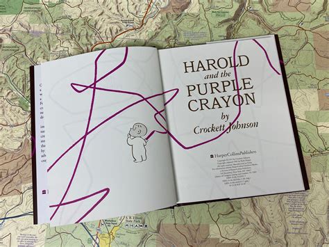 Harold And The Purple Crayon Childrens Book Purple Lizard Maps