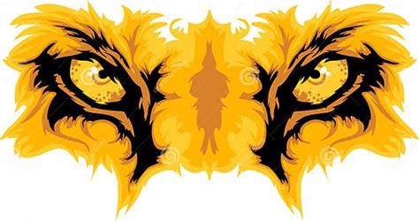 Lion Eyes Mascot Graphic Stock Vector Illustration Of Predator 21979164