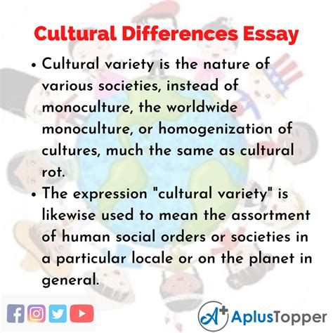 Cultural Differences Chart